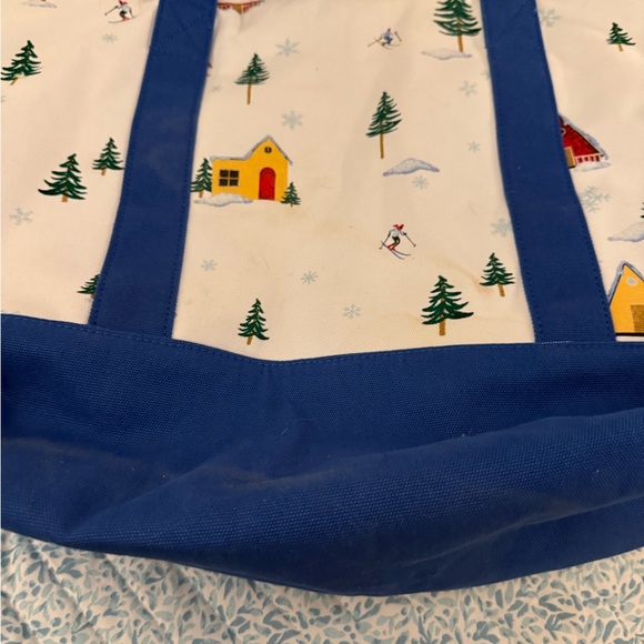 J. Crew Ski Structured Canvas Tote w/Zipper - Picture 4 of 7